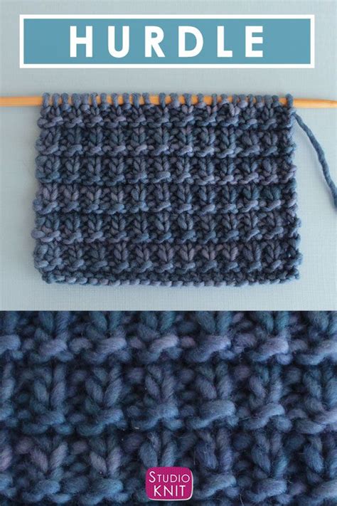 How To Knit The Hurdle Stitch With Studio Knit Knitting Tutorial