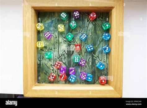 Colourful D6 Dice From Sagrada Board Game Stock Photo Alamy