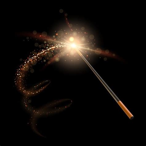 A Sparkle Wand With The Light Shining On It