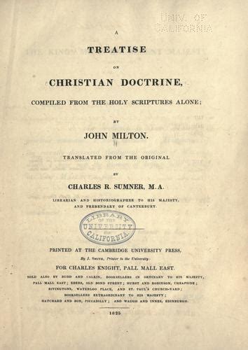 De Doctrina Christiana Open Library