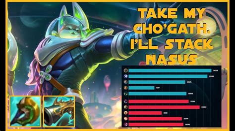 Take My Cho Gath I Ll Stack Nasus Nasus Vs Cho Gath League Of