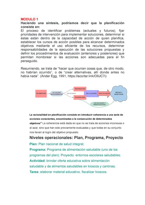 Haciendo una síntesis Resumen de las lecturas modulo 1 de