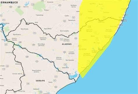 Inmet Emite Alerta De Perigo Potencial De Chuva Para Quase 50 Cidades