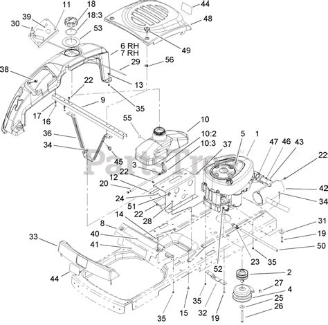 Toro Zero Turn Mower Parts Diagram