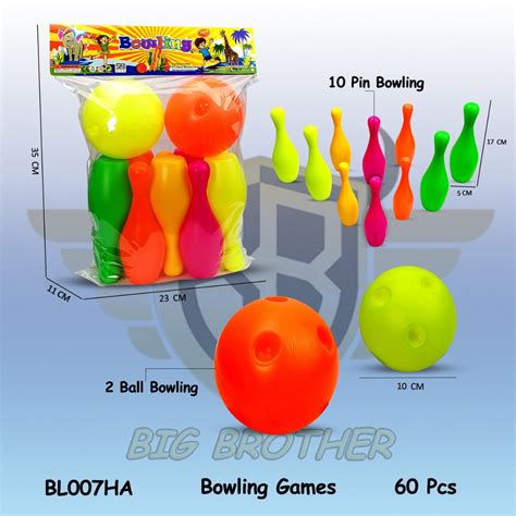 Jual Mainan Anak Bola Bowling Boling Bolling Set Warna Warni Bigbrother