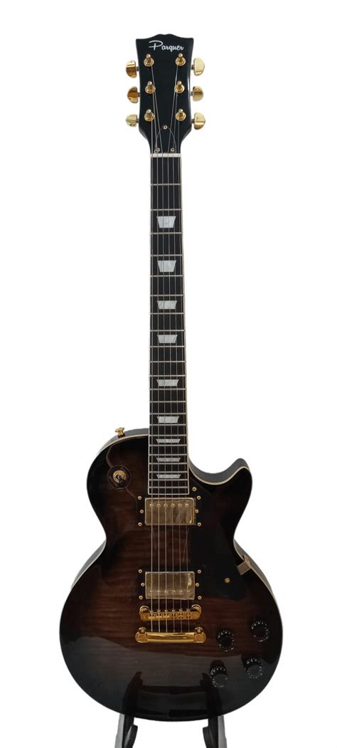 Guitarra Eléctrica Marca Parquer Tipo Les Paul Lp100bk Music Shaker