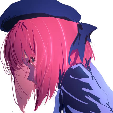 Safebooru 1girl Absurdres Arima Kana Beret Blue Bow Blue Headwear Blue Jacket Bob Cut Bow Hat