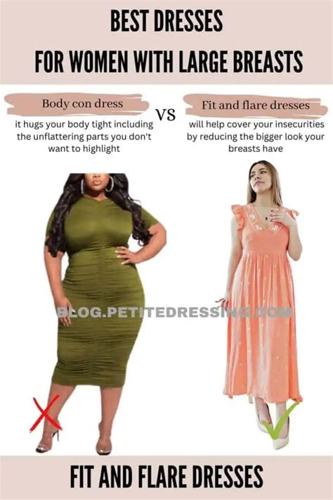 The Complete Dress Guide For Women With Large Breasts Petite Dressing