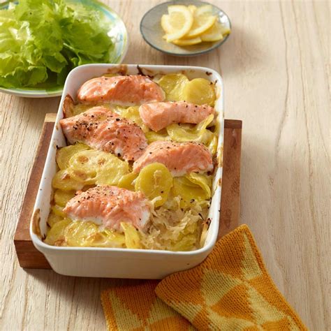 Kartoffel Sauerkraut Auflauf Mit Lachs Rezept Essen Und Trinken