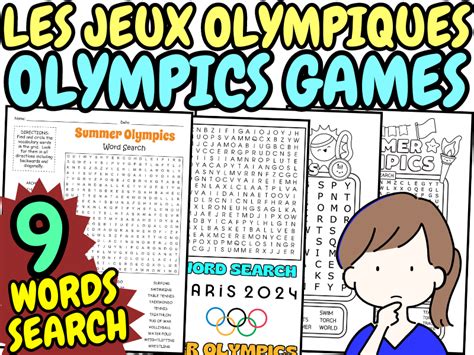 Les Jeux Olympiques Olympics Summer Games Paris 2024 French Booklet Bingo And Calling Cards