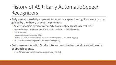 Ppt Automatic Speech Recognition Asr Powerpoint Presentation Free