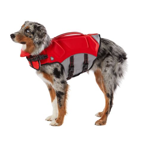 Arcadia Trail High Visibility Life Jacket Red Only Natural Pet