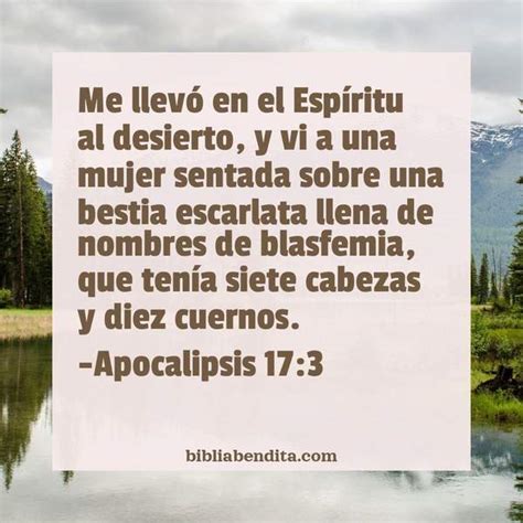 Explicación Apocalipsis 17 3 Me llevó en el Espíritu al desierto y