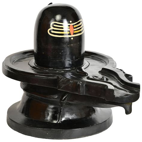 Buy Balaji Arts Black Marble Shivling Murti Idol Statue Shiva Lingam