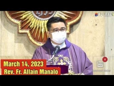 Quiapo Church Live Tv Mass Today Am March Tuesday Youtube