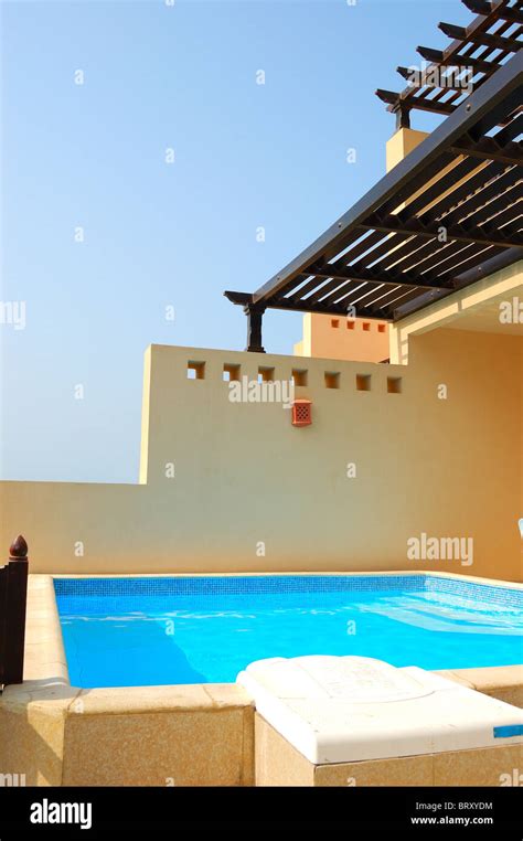 Swimming pool at luxury villa, Dubai, UAE Stock Photo - Alamy