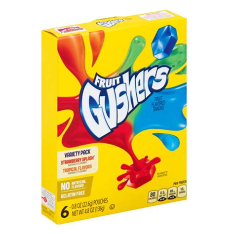 Fruit Gushers Strawberry Tropical 136g - KingCans ⦁ Sweets & Drinks