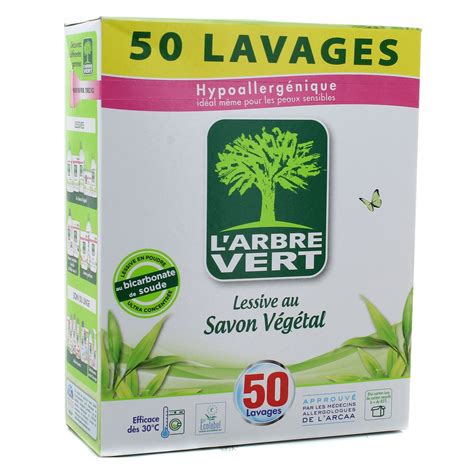 L Arbre Vert Lessive En Poudre Au Savon V G Tal Cologique Lavages