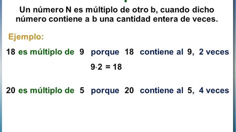 MÚltiplos Y Divisores Definición Y Obtención De Múltiplos Youtube