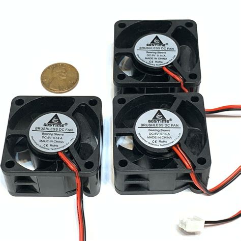 3 Pieces Fan 5v GDStime 4cm 4020 40mm 40x40x20mm 3d Printer Blower