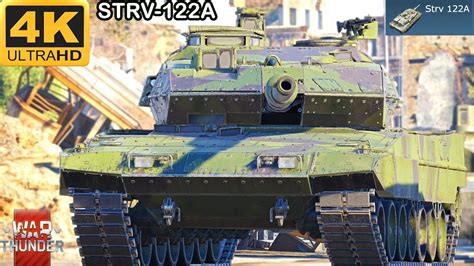 Strv 122A War Thunder Gameplay 4K UHQ Strv 122A Heavy Brawler Tank