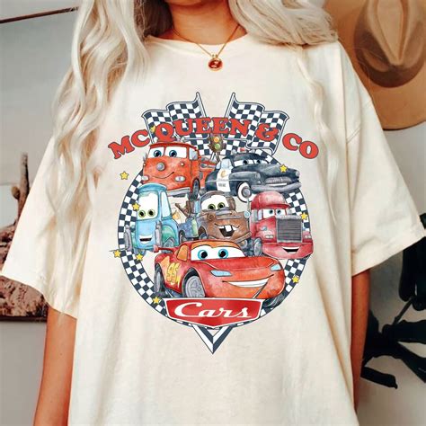 Retro Lightning Mcqueen Shirt Vintage Disney Cars Mcqueen Inspire