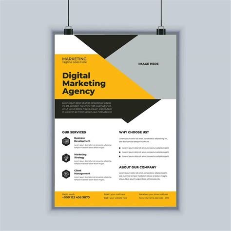 Digital Marketing Agency Business Flyer Design Vector Template 35646019 Vector Art At Vecteezy