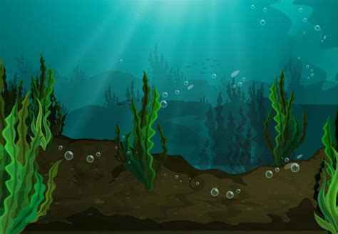 Underwater Scene Vector Art Icons And Graphics For Free Download