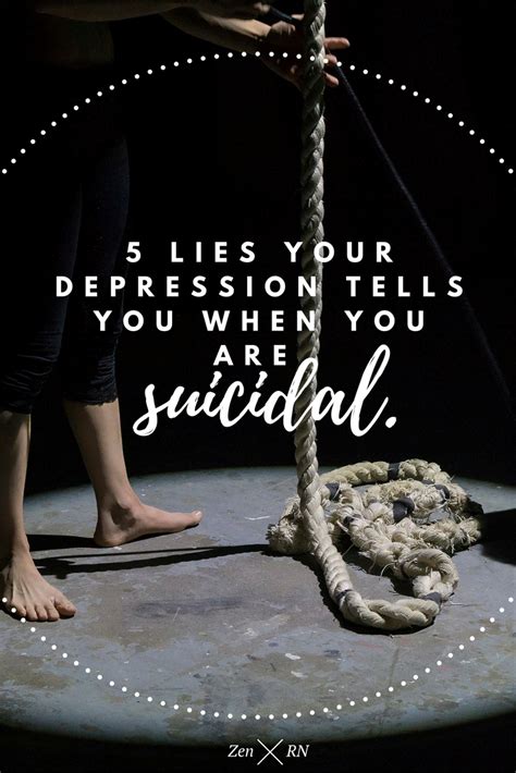 5 Lies Your Depression Tells You When You Are Suicidal Huffpost Life