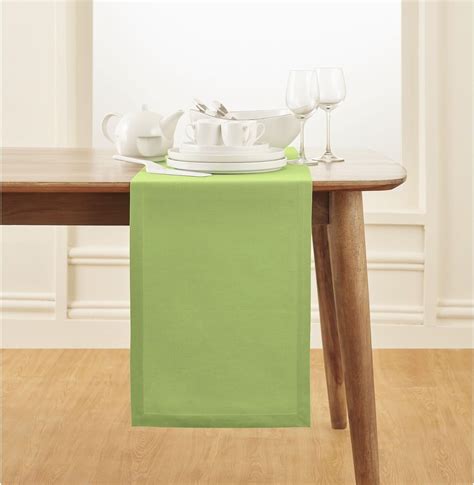 Amazon Solino Home Apple Green Table Runner 72 Inches Long