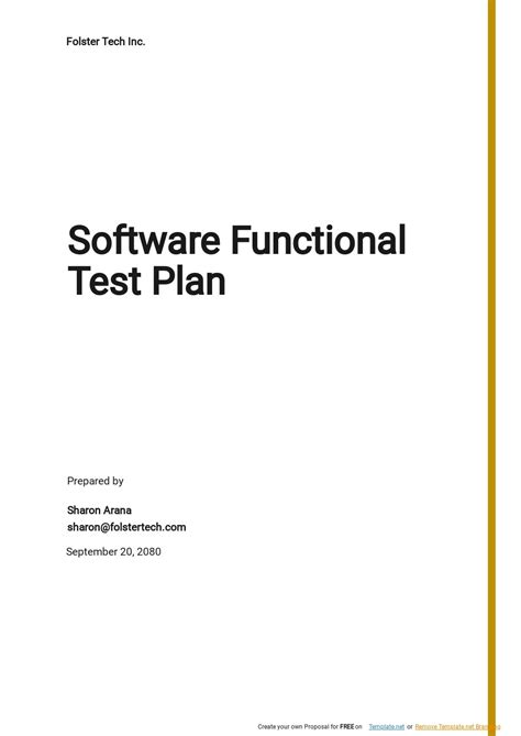 Software Test Plan