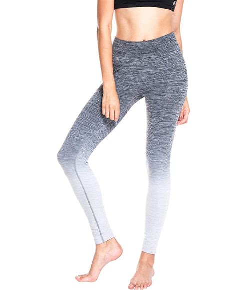 Ombre Workout Leggings Power Flex High Waist Active Yoga Running Pants