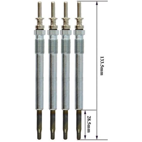 Quatre Bougies de Préchauffage pour SAAB 9 3 2 2 TID 115 02 1998 12