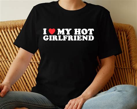 Personalized I Love Shirt I Love My Girlfriend T Shirt I Heart My Girlfriend Tee Valentines