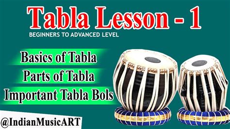 Learn Tabla Lesson 1 Basics Of Tabla Parts Important Bols Youtube