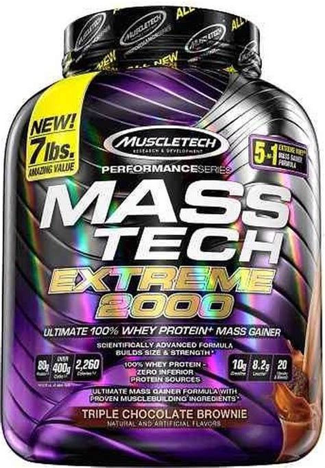 MuscleTech Performance Series Mass Tech Extreme 2000 Weight Gainer