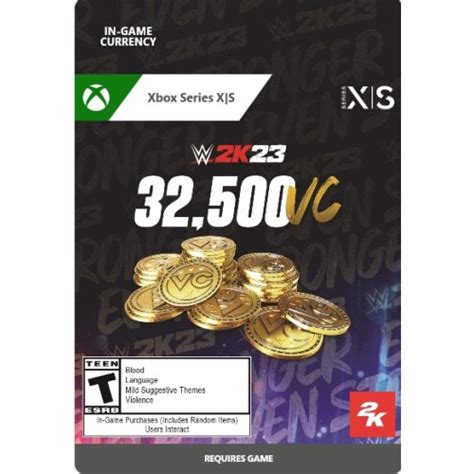 Wwe K Virtual Currency Pack Xbox Series X S