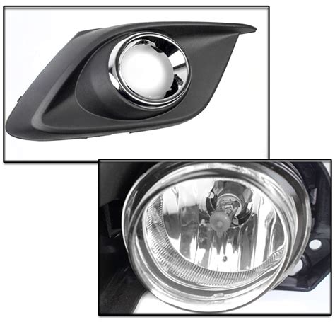 2014 2016 MAZDA 3 MAZDA3 BUMPER FOG LIGHT DRIVING LAMP KIT CHROME W