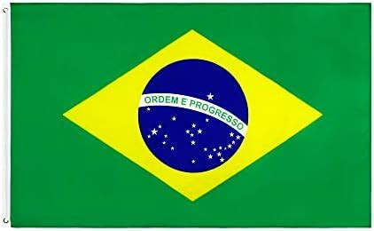 Amazon ANJOR Brazil Flag 3x5Fts Brazilian Flags With Brass