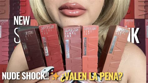 Probamos Los NUEVOS TONOS Nude Shock De Los Super Stay Vinyl Ink De