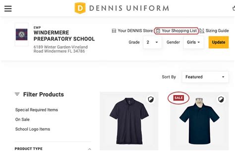 Shopping Updates | DENNIS Uniform