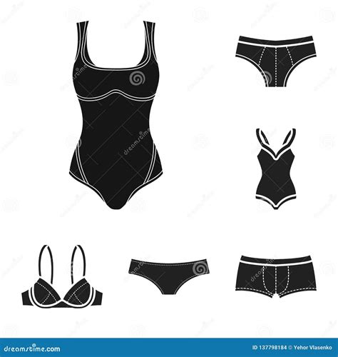 Objet D Isolement De Bikini Et De Logo De Mode Placez Du Symbole