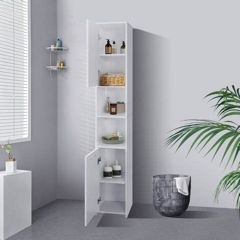 Ml Design Armoire De Salle De Bain Blanc X X Cm Meuble