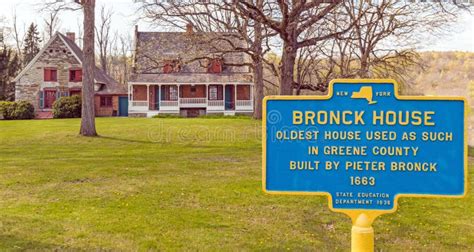 Historic Bronck House Hudson River Valley Spring Editorial Image Image Of Storage Left