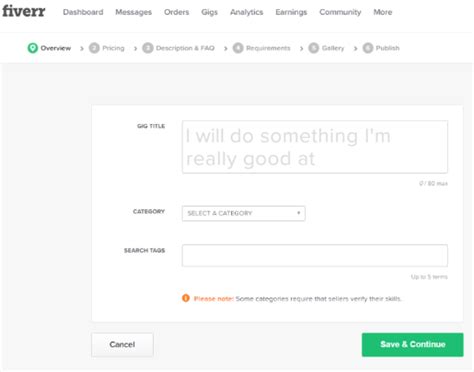 How To Create A Successful Selling Gig On Fiverr Information
