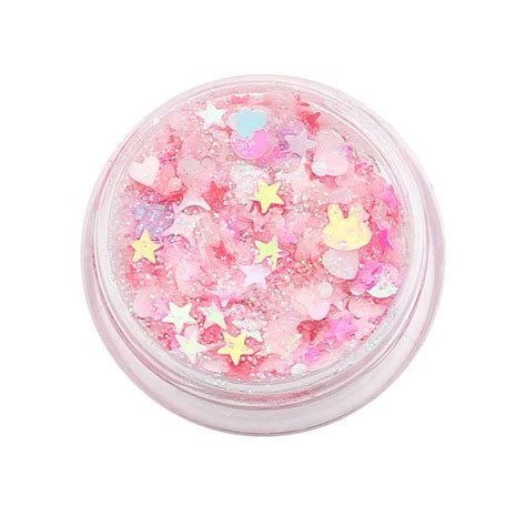 1pcs Glitter Glam Eye Sparkly Glitter Hair Shimmer Gel Flash Heart Loose Sequins Glitter