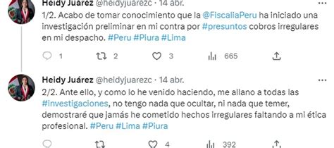 Congresista Heidy Ju Rez Recortaba El Sueldo A Su Trabajador Para