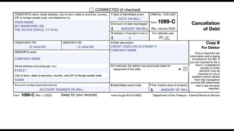 1099 C Debt Cancellation Explained Youtube