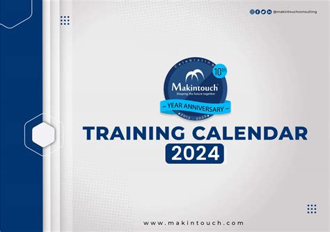 Training Calendar Makintouch Consulting