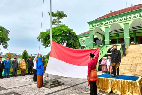 Peringati HAB Ke 77 BDK Surabaya Adakan Upacara Bendera BDK Surabaya